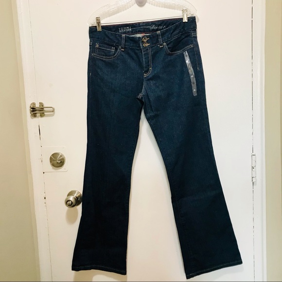 Tommy Hilfiger modern bootcut dark blue jeans size 8S - Picture 2 of 14